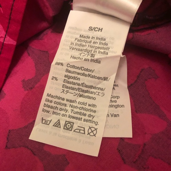 NWT $60 USD J Crew Red Pink Puff-Sleeve Top In Cotton Poplin Womens Size Small - Picture 8 of 9